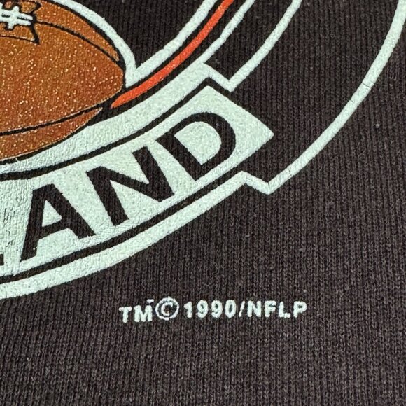 Cleveland Browns Football Sweatshirt Size XL Logo 7 Vintage 1990 USA NFL - Picture 6 of 8